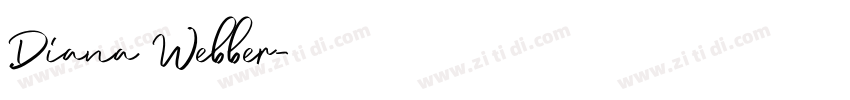 Diana Webber字体转换